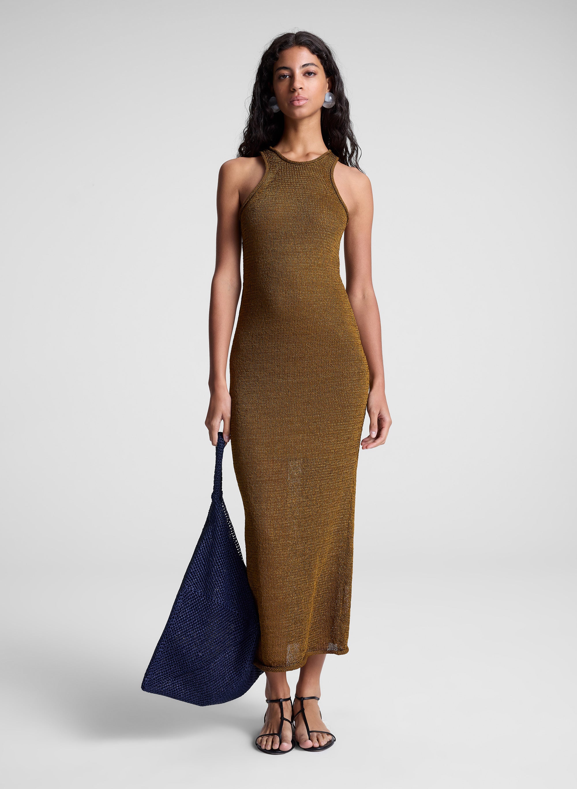 Raye Open Knit Midi Dress
