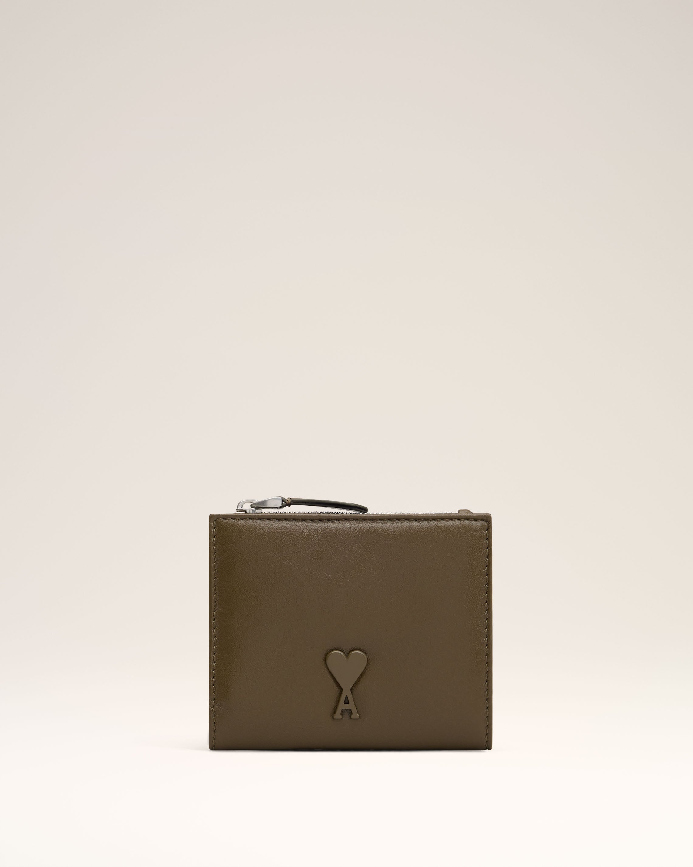 Khaki Leather Voulez-Vous Folded Wallet