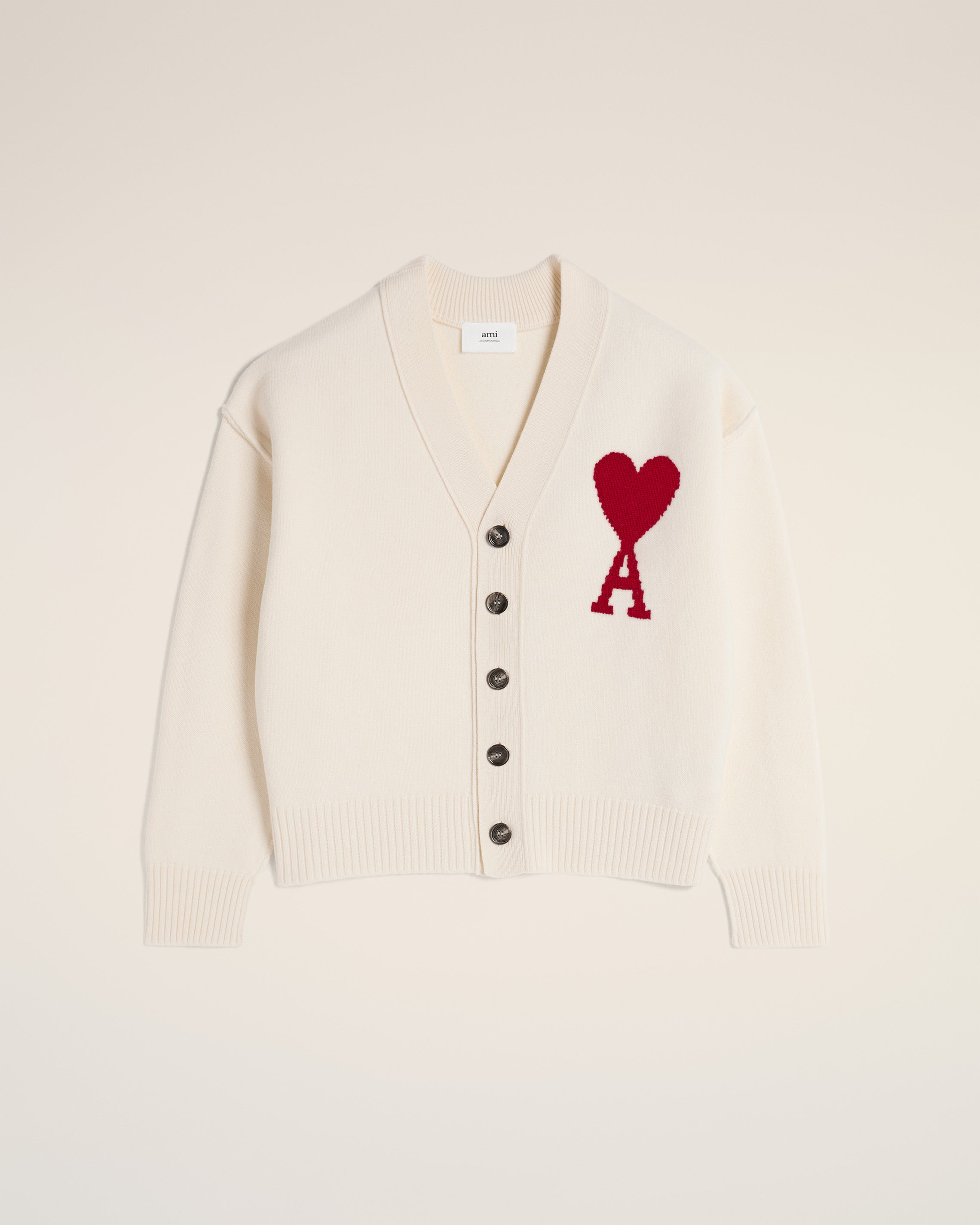 White Wool Ami de Coeur Cardigan