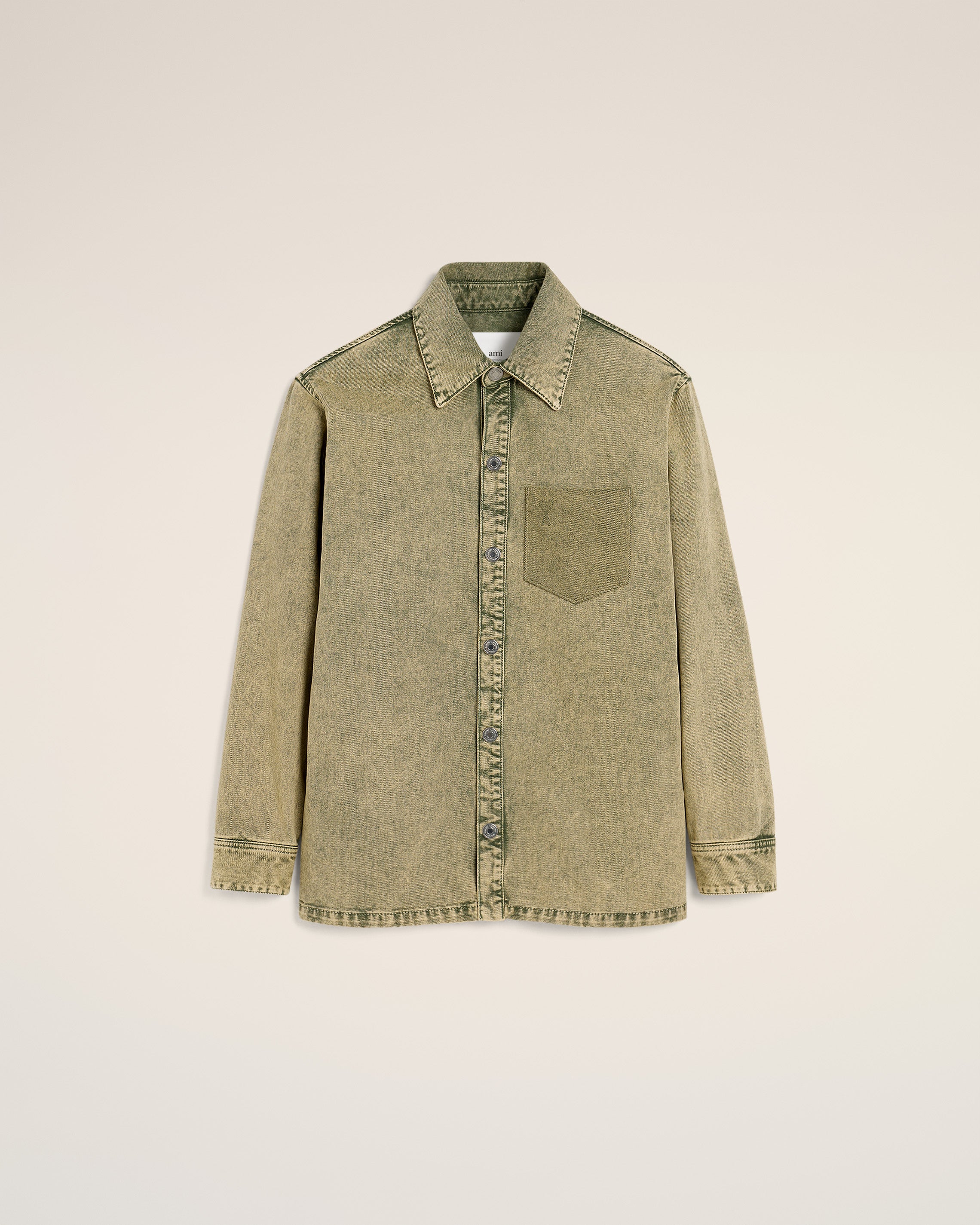 Green Cotton Ami de Coeur Overshirt