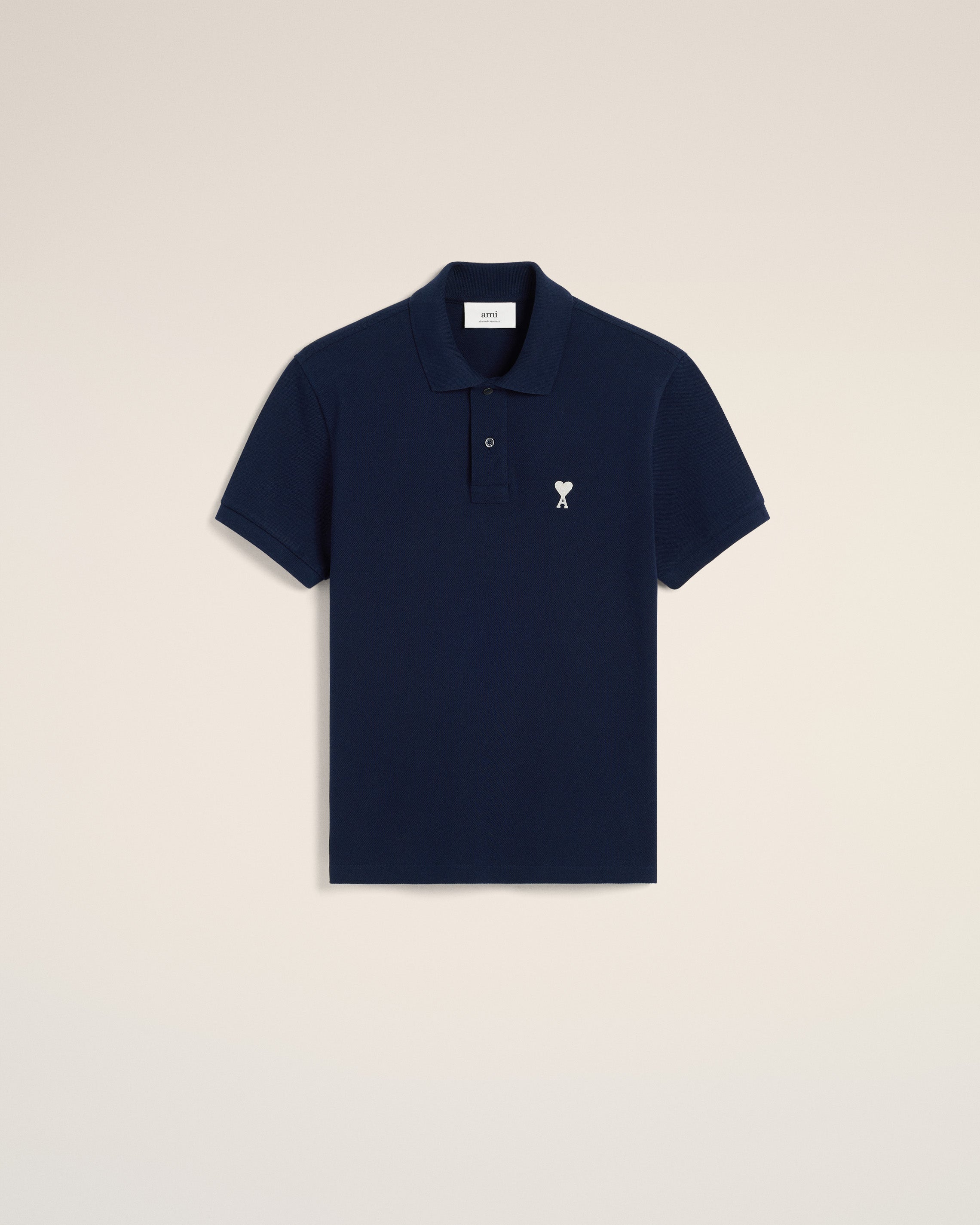 Navy Cotton Ami de Coeur Polo Shirt