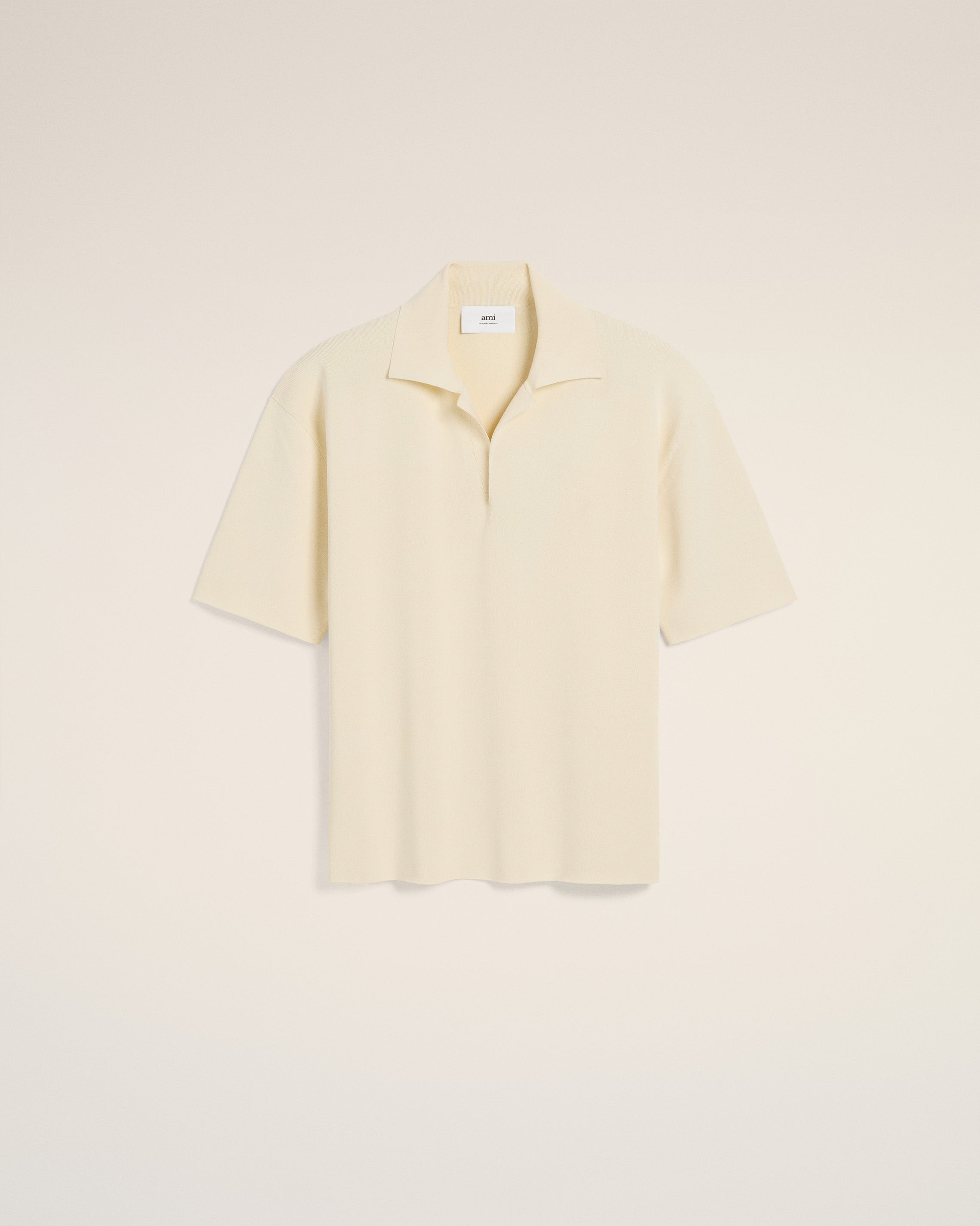 Beige Short Sleeve Polo