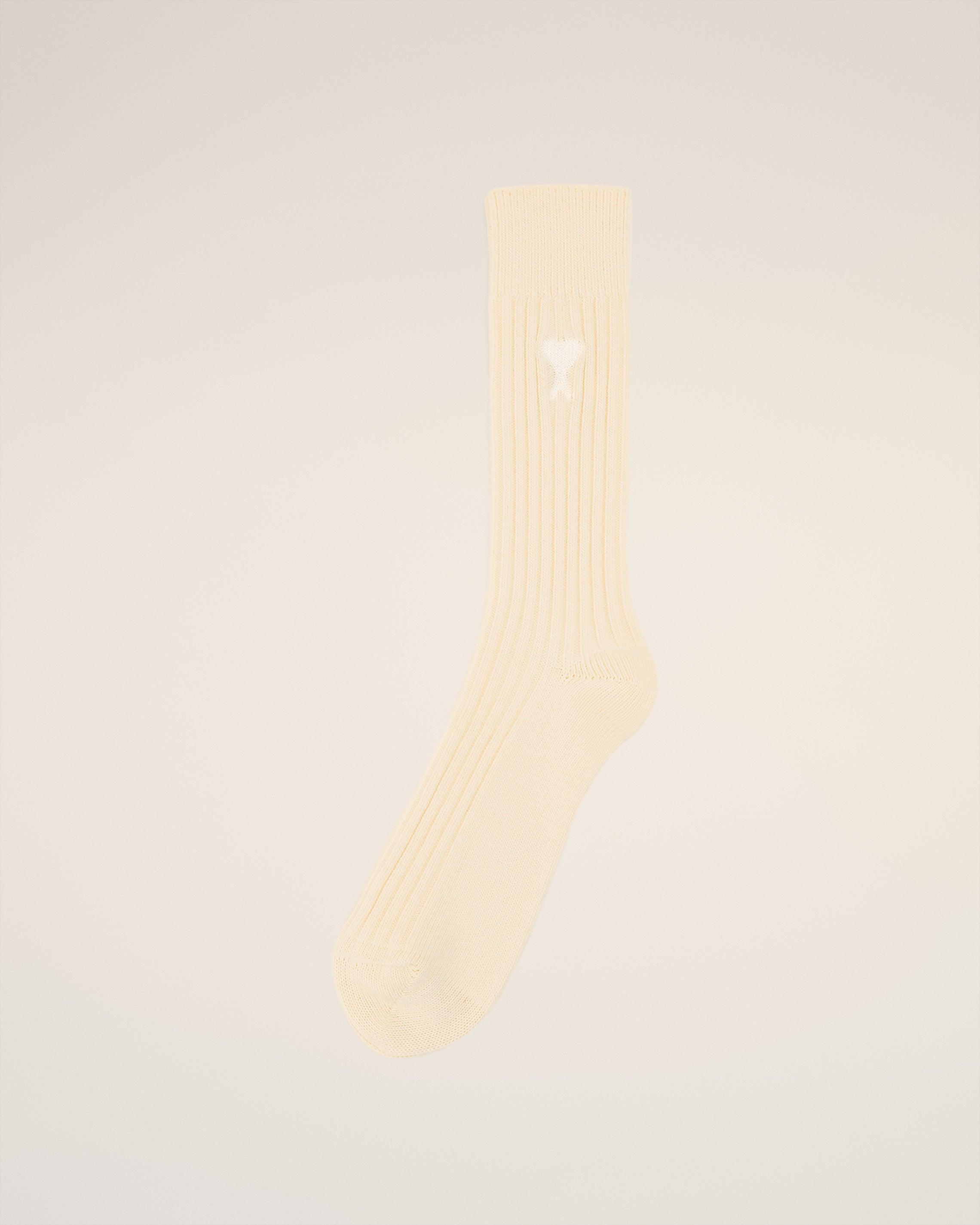 Beige Cotton Ami de Coeur Socks