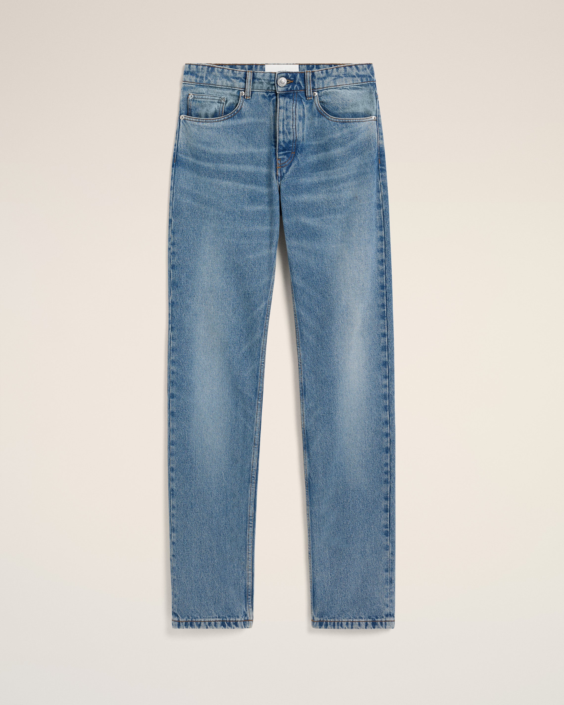 Blue Cotton Classic Fit Jeans