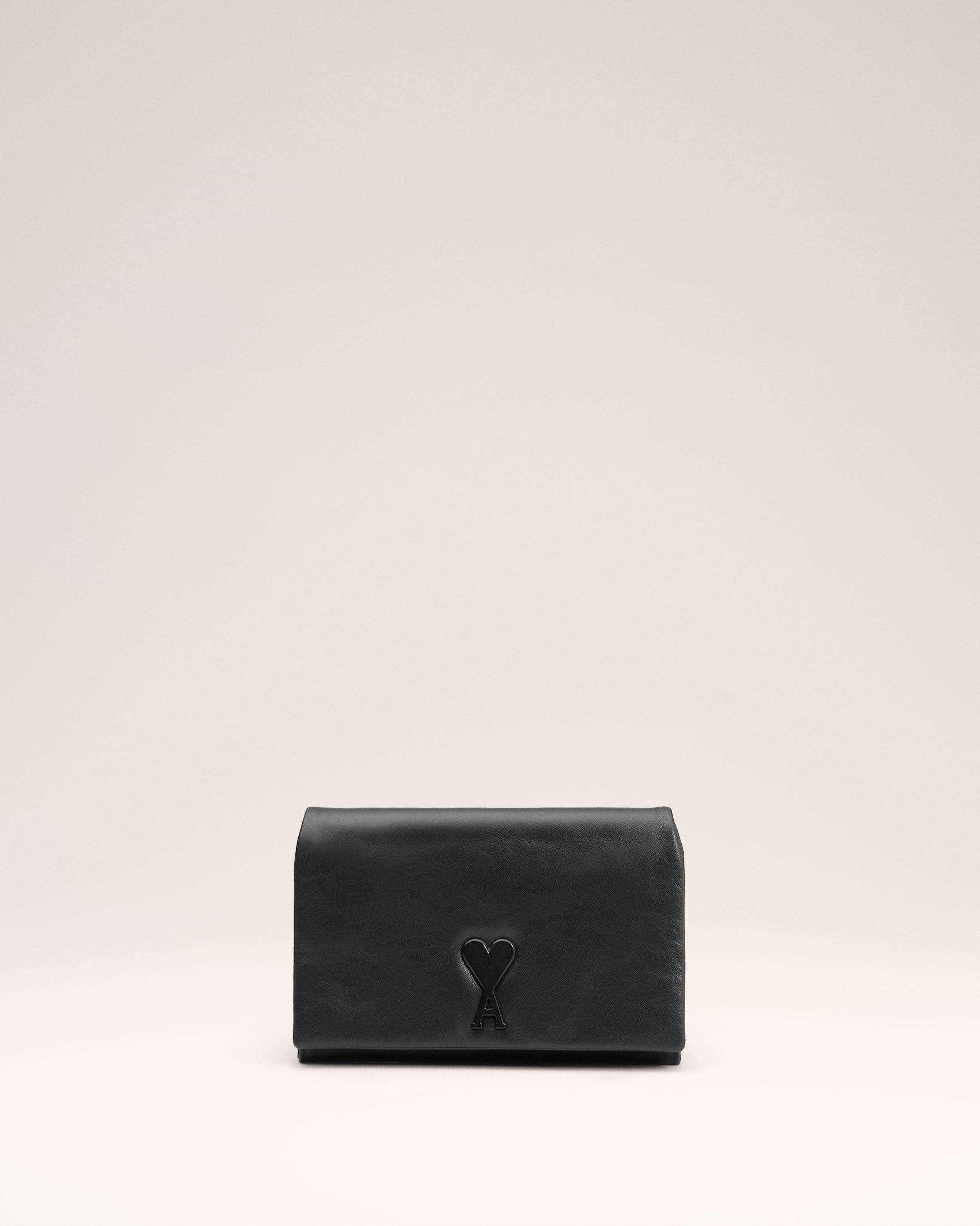 Black Leather Voulez-Vous Wallet Strap