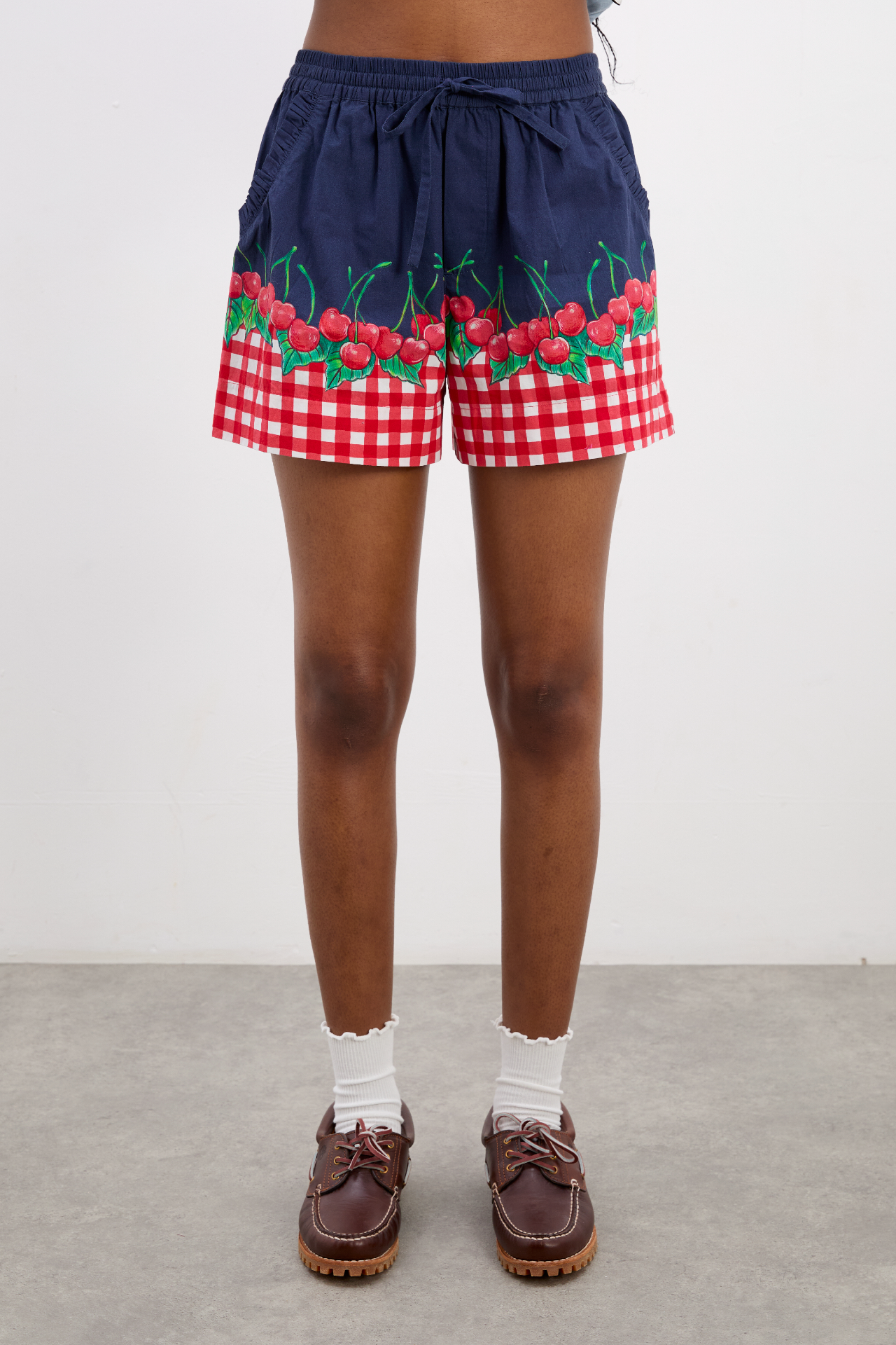 pull on shorts - cherry pie